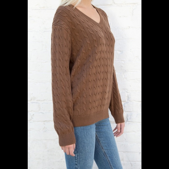 nikki cotton cable knit sweater